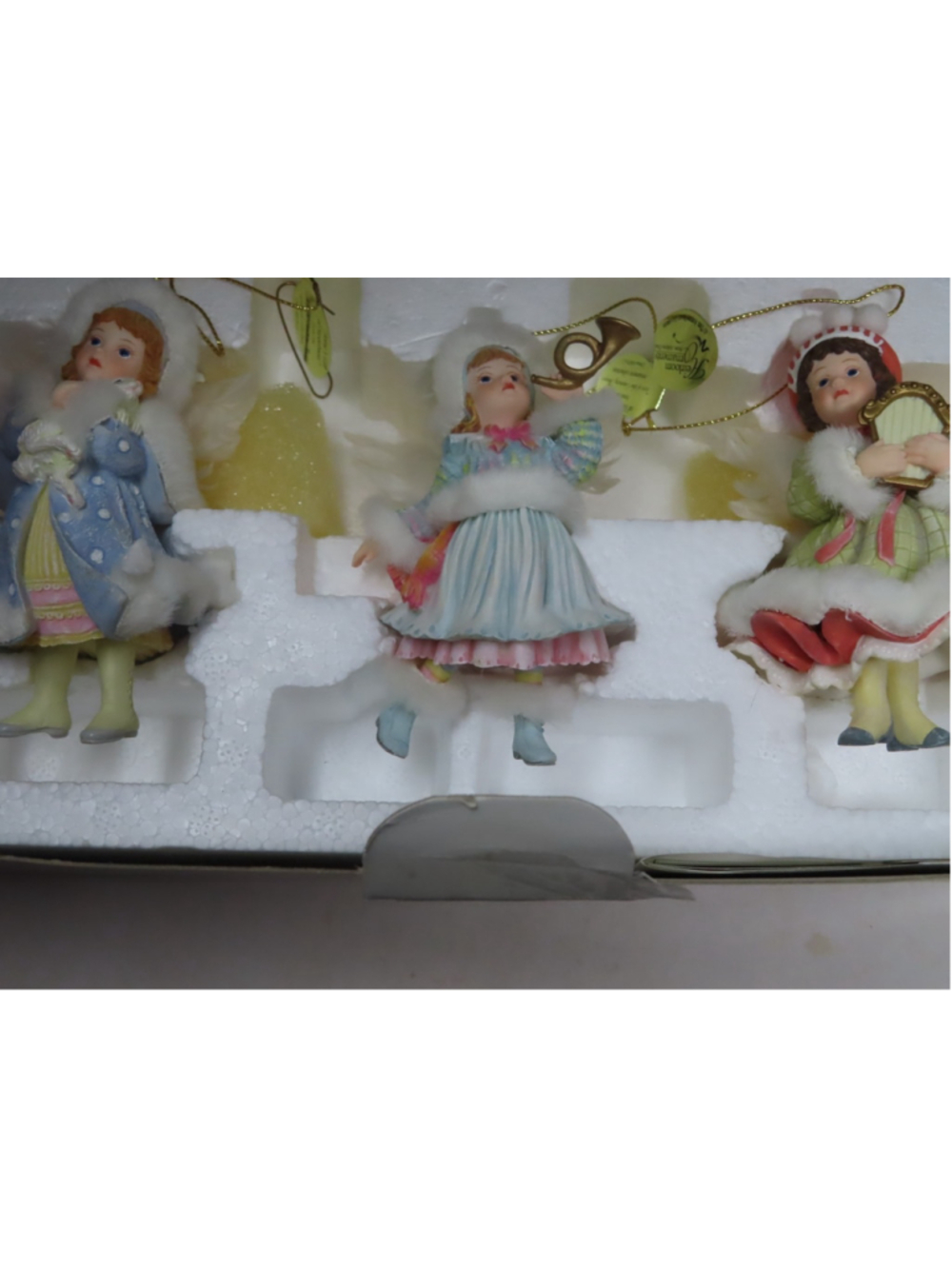 Ashton Drake 3 Snow Angels Heirloom Christmas Ornaments GIFTS Spirit Harmo 93075